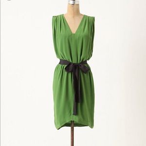 Anthropologie Adelaide Green Dress by Laurel